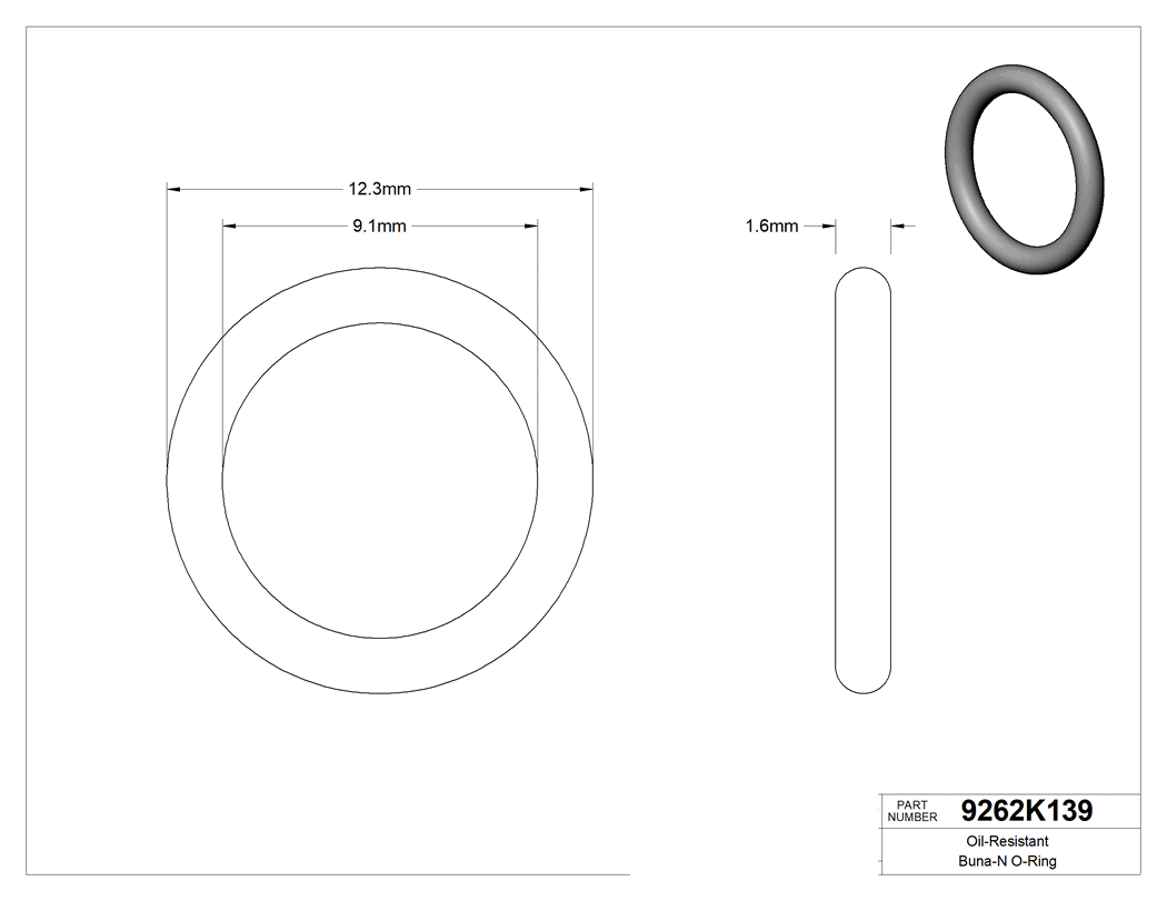 Technical drawing - 9262K139